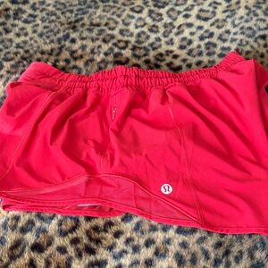 lululemon athletica Red Athletic Shorts